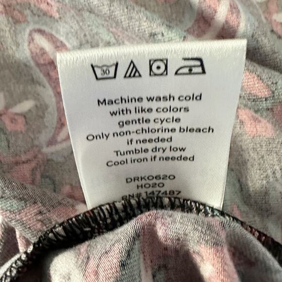 Draper James Paisley Print Faux Wrap Stretch Midi Dress Size XL - Picture 6 of 12